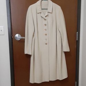 Vintage 1960s Cashmere and Mink hand tailored coat